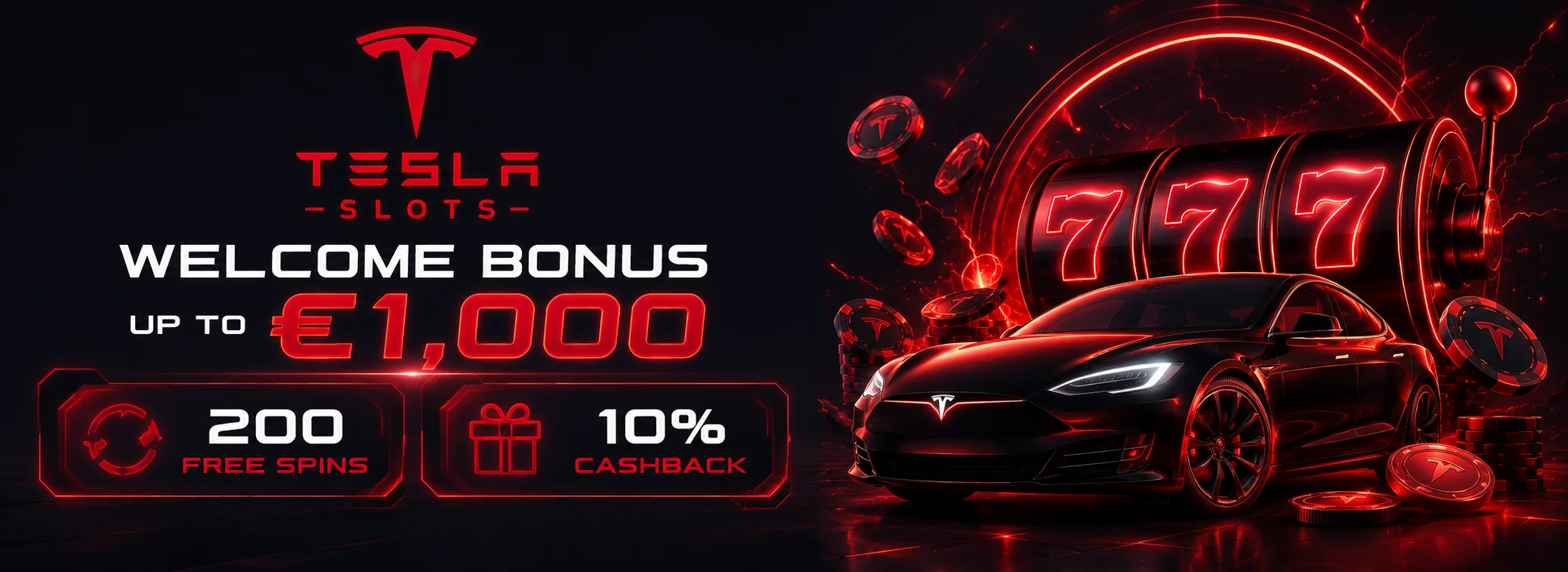 Uvítací balíček Tesla Slots — Tesla Slots
